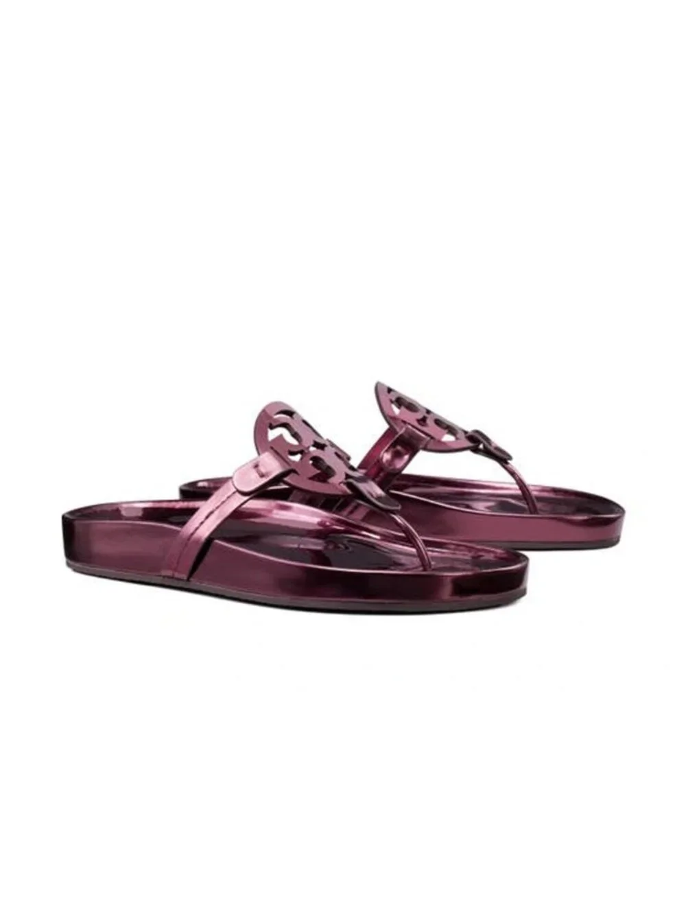 TORY BURCH Miller Cloud Sandal In Merlot SLIDE SIZE 7 NWOB